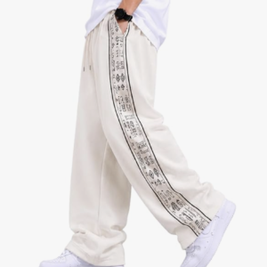 Men Baggy Printed Track Pant | Loose Fit Casual Lower for Men | Everyday Wear